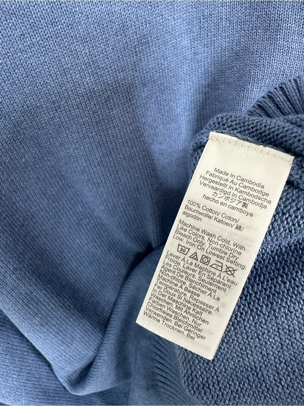 J. Crew Men's JLSA Crewneck Sweater in Slate Blue